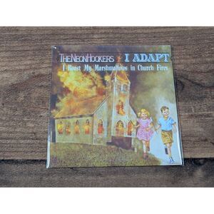 The Neon Hookers & I Adapt Split Vinyl Record Yellow Red Splatter LimitedEdition